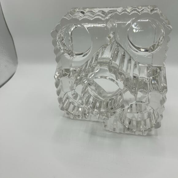 Partylite Crystal Castle Tealight Votive Candle Holder Retired P7170 W/ Box - Picture 6 of 13